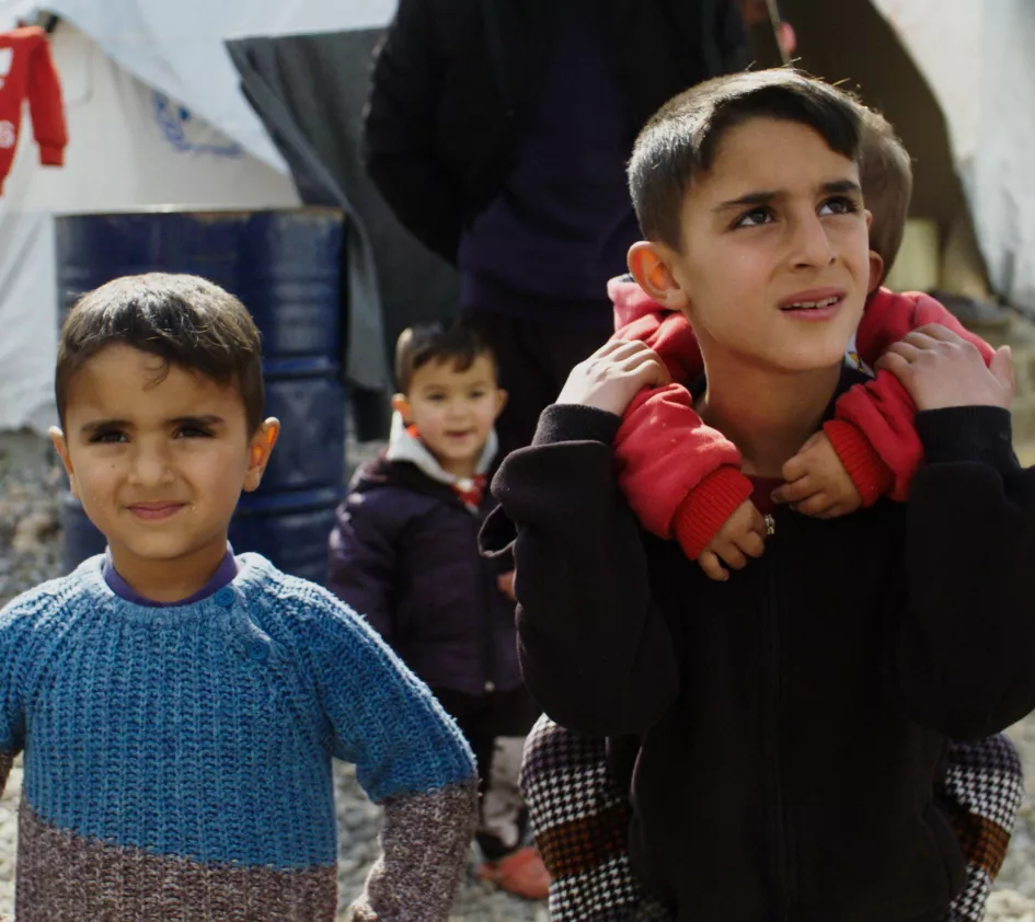 Kein Raum für Millionen von Flüchtlingen: Kinder in einem Flüchtlingslager im Irak