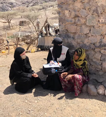 Für die Jemeniten: Gerrianne Pennings bei einem Besuch im Jemen