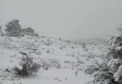 Schnee in Marokko