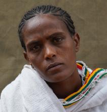Profil von Melishew aus Tigray in Amhara, Äthiopien